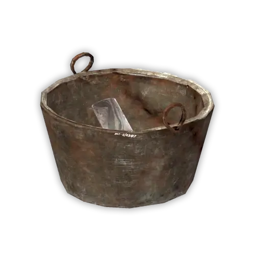 Metal bucket practice object