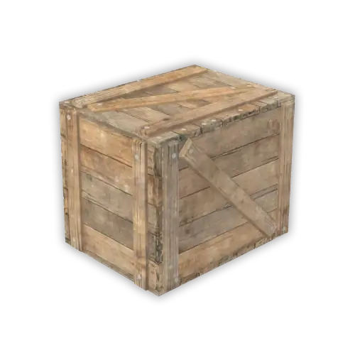 Wooden crate practice object